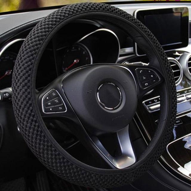 Ice Silk Steering Wheel Cover — Breathable, Non-Slip Microfiber (Universal Fit)