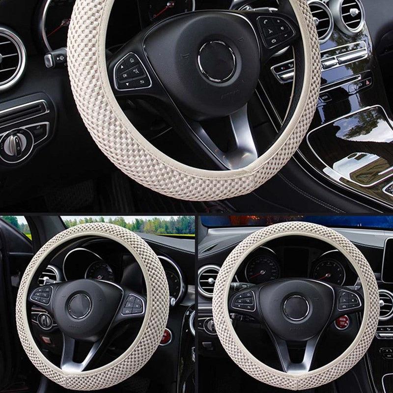 Ice Silk Steering Wheel Cover — Breathable, Non-Slip Microfiber (Universal Fit)