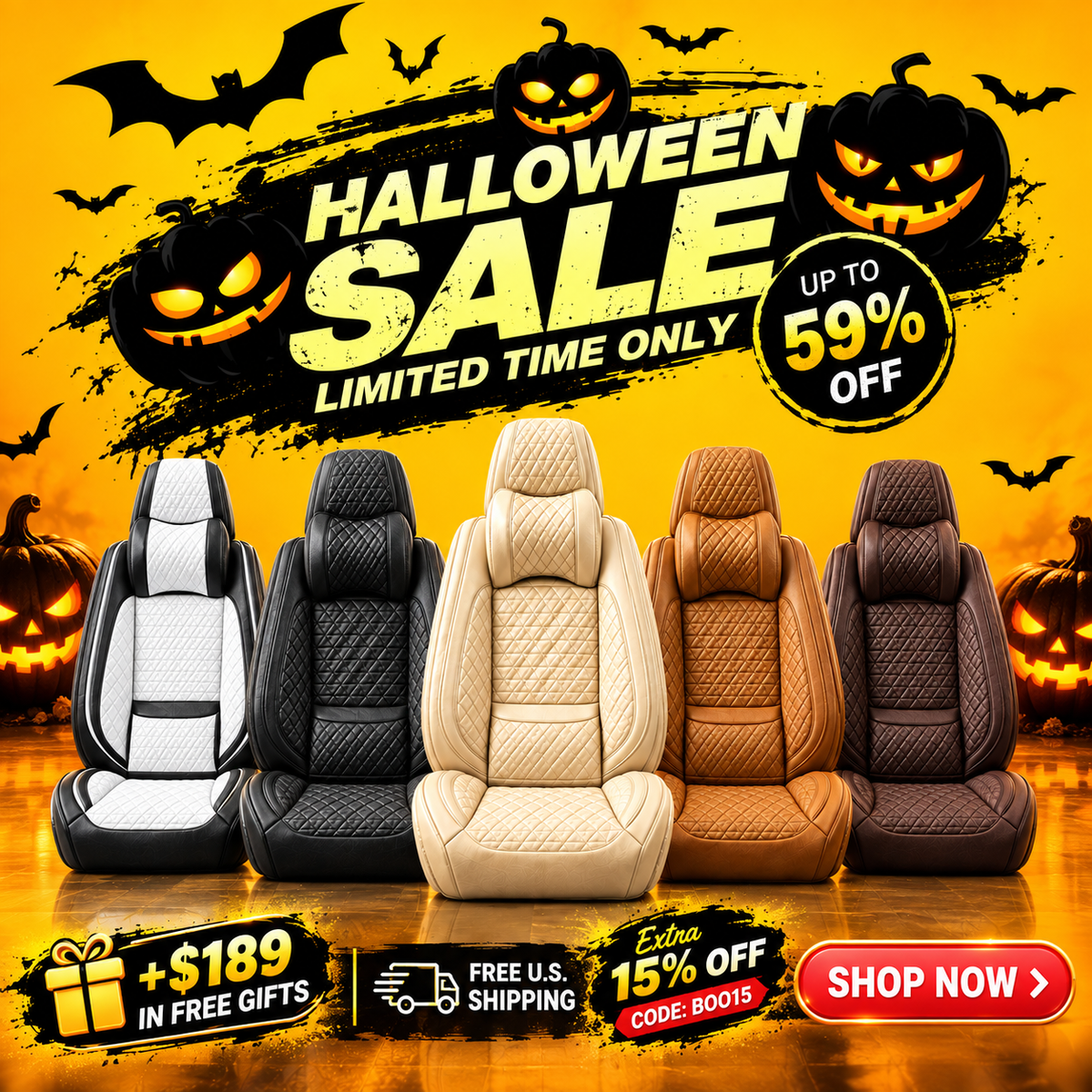Premium Leather Seat Covers | Custom-Fit for Any Car