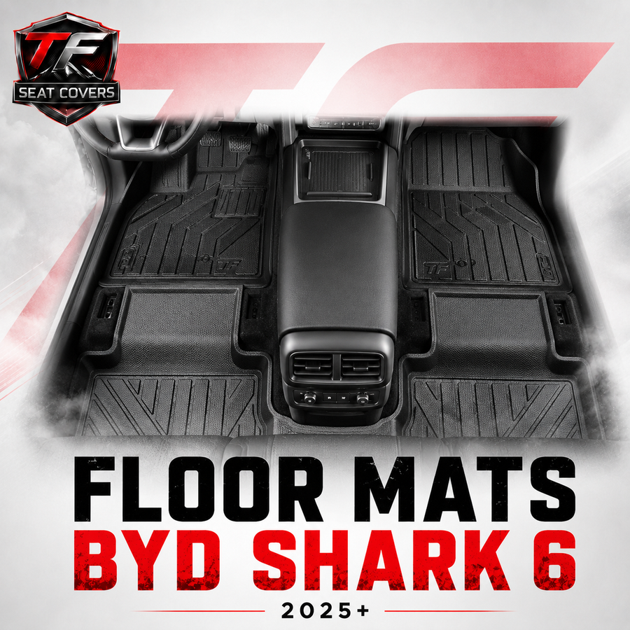 Sharkskin Custom-Fit BYD Shark 6 2025+ 3D TPE All-Weather Floor Mats