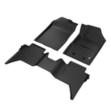 Sharkskin Custom-Fit Ford Ranger 2019–2023 3D TPE All-Weather Floor Mats 2
