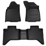 Sharkskin Custom-Fit Toyota Hilux 2025+ Hybrid 3D TPE All-Weather Floor Mats 2