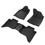 Sharkskin Custom-Fit Toyota Hilux 2018+ 3D TPE All-Weather Floor Mats 3