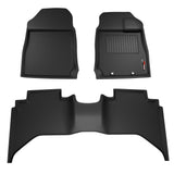 Sharkskin Custom-Fit Isuzu D-MAX 2021–2025 3D TPE All-Weather Floor Mats 2