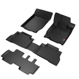 Sharkskin Custom-Fit Mitsubishi Pajero Sport 2016–2024 3D TPE All-Weather Floor Mats 3